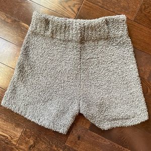 Skims Cozy Knit Shorts Grey S/M